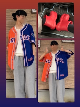 「Colosseumの¥1000（シャツ/ブラウス、その他）」を使った、なつきさん（メンズ・179cm）の夏コーディネート