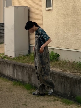 「REMAKE ITEMのアイテム」を使った、なつきさん（メンズ・179cm）の春コーディネート