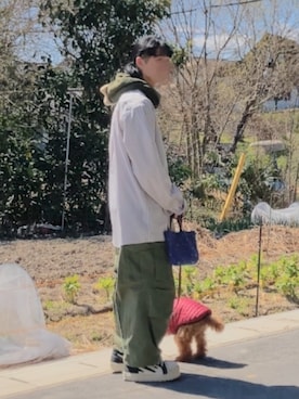 「Eddie Bauer（エディーバウアー）のアイテム」を使った、なつき(旧なっつ)さん（メンズ・179cm）の春コーディネート