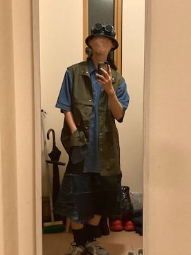 「REMAKE ITEMのアイテム」を使った、なつきさん（メンズ・179cm）の春コーディネート