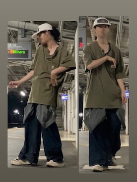 「REMAKE ITEMのアイテム」を使った、なつきさん（メンズ・179cm）の夏コーディネート