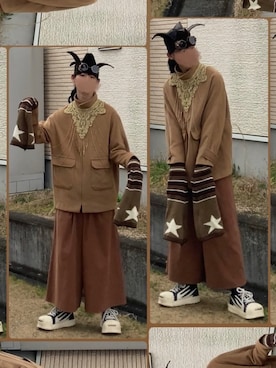 「Handmade（ハンドメイド）のアイテム」を使った、なつき(旧なっつ)さん（メンズ・179cm）の春コーディネート