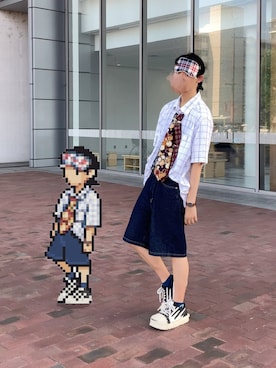 「アイテム（アナログ腕時計）」を使った、朧気ながらなっつさん（メンズ・179cm・20代）の夏コーディネート
