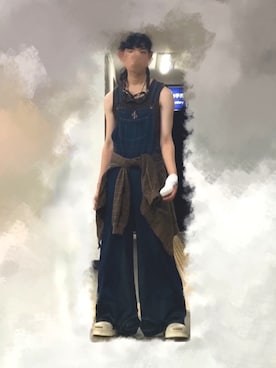 「REMAKE ITEMのアイテム」を使った、なつきさん（メンズ・179cm）の夏コーディネート