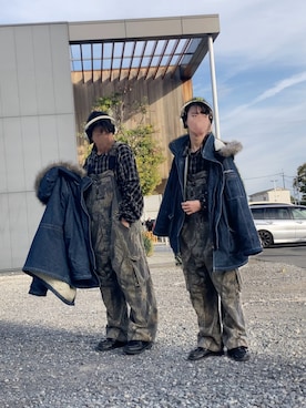 「アイテム（ヘッドフォン/イヤホン）」を使った、朧気ながらなっつさん（メンズ・179cm）の秋コーディネート