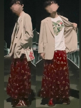 「厚底スニーカー」｜なつき(旧なっつ)さん（メンズ・179cm）の春コーディネート