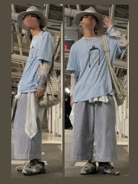 「Handmade（ハンドメイド）のアイテム」を使った、なつきさん（メンズ・179cm）の夏コーディネート