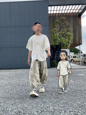 「アイテム（財布/小物、ホワイト系）」を使った、朧気ながらなっつさん（メンズ・179cm）の秋コーディネート
