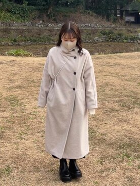 「GLOBAL WORK（グローバルワーク）のアイテム（スマホケース/カバー）」を使った、ヒロノさん（レディース・151cm）の冬コーディネート