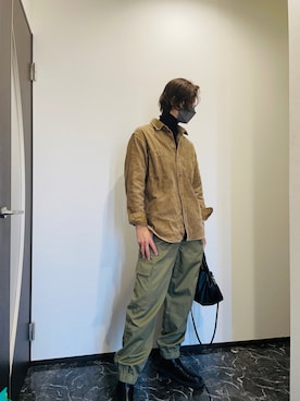「メンズライクコーデ」｜「アイテム（ブーツ）」を使った、アルさん（レディース・170cm）の秋コーディネート