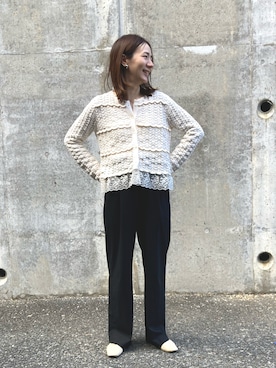 「ZARA（ザラ）のアイテム（カーディガン/ボレロ）」を使った、ehappyさん（レディース・158cm）の秋コーディネート