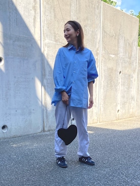 「アイテム（スウェットパンツ）」を使った、ehappyさん（レディース・158cm）の秋コーディネート