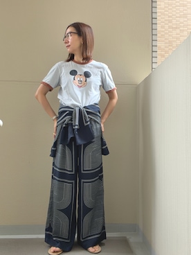 「H&M（エイチ・アンド・エム）のアイテム（パンツ）」を使った、ehappyさん（レディース・158cm）の夏コーディネート