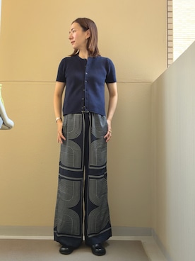 「H&M（エイチ・アンド・エム）のアイテム（パンツ）」を使った、ehappyさん（レディース・158cm）の夏コーディネート