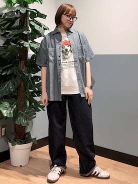 「BACK NUMBER（バックナンバー）のアイテム（トップス）」を使った、かわもっちゃんさん（レディース・158cm）の春コーディネート