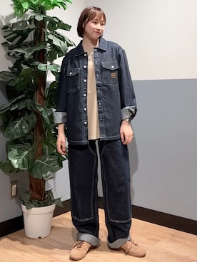 「Levi's（リーバイス）のアイテム（トップス）」を使った、かわもっちゃんさん（レディース・158cm）の秋コーディネート