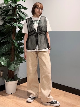 かわもっちゃんさん(レディース・158cm)の夏コーディネート
