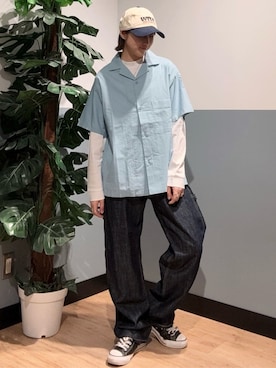 「BACK NUMBER（バックナンバー）のアイテム（帽子）」を使った、かわもっちゃんさん（レディース・158cm）の春コーディネート
