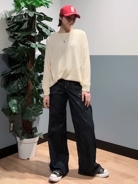 「BACK NUMBER（バックナンバー）のアイテム（帽子）」を使った、かわもっちゃんさん（レディース・158cm）の夏コーディネート