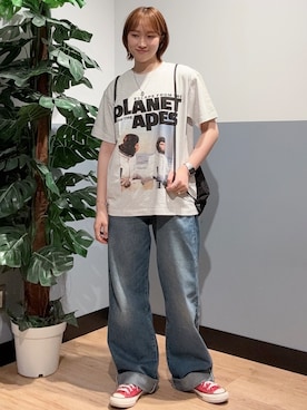 「Right-on（ライトオン）のアイテム」を使った、かわもっちゃんさん（レディース・158cm）の夏コーディネート