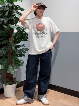 「BACK NUMBER（バックナンバー）のアイテム」を使った、かわもっちゃんさん（レディース・158cm）の夏コーディネート