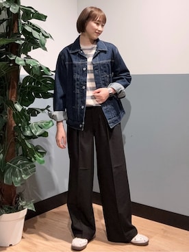 「Levi's（リーバイス）のアイテム（トップス）」を使った、かわもっちゃんさん（レディース・158cm）の夏コーディネート