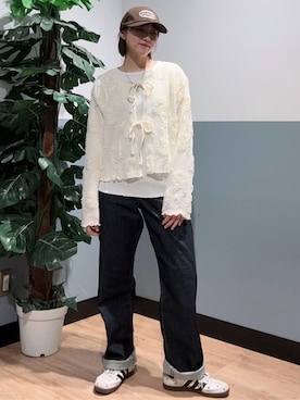 「SOMETHING（サムシング）のアイテム」を使った、かわもっちゃんさん（レディース・158cm）の夏コーディネート