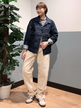 「Levi's（リーバイス）のアイテム（トップス）」を使った、かわもっちゃんさん（レディース・158cm）の夏コーディネート