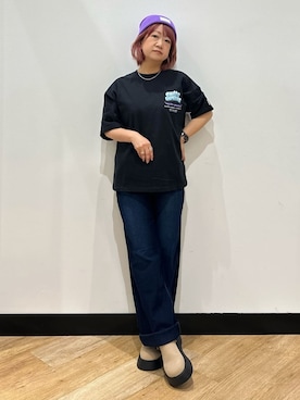 「EDWIN（エドウィン）のアイテム」を使った、ミーさん（レディース・145cm）の夏コーディネート