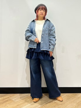 「SOMETHING（サムシング）のアイテム」を使った、ミーさん（レディース・145cm）の秋コーディネート