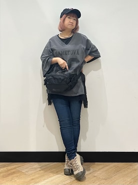 「BACK NUMBER（バックナンバー）のアイテム（帽子）」を使った、kumi3110さん（レディース・145cm）の夏コーディネート