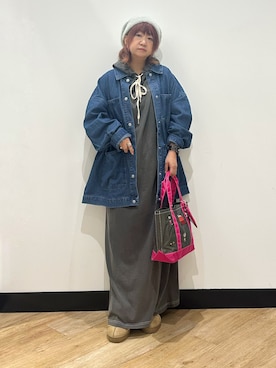 「Right-on（ライトオン）のアイテム（帽子）」を使った、ミーさん（レディース・145cm）の秋コーディネート