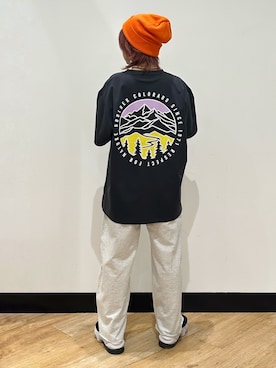 「CAMP7（キャンプセブン）のアイテム」を使った、ミーさん（レディース・145cm）の夏コーディネート