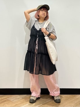 「Right-on（ライトオン）のアイテム」を使った、ミーさん（レディース・145cm）の夏コーディネート