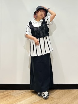 「BACK NUMBER（バックナンバー）のアイテム（トップス）」を使った、ミーさん（レディース・145cm）の夏コーディネート