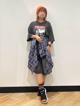 「BACK NUMBER（バックナンバー）のアイテム（パンツ）」を使った、ミーさん（レディース・145cm）の夏コーディネート