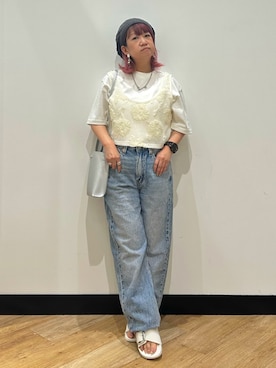 「Right-on（ライトオン）のアイテム」を使った、ミーさん（レディース・145cm）の夏コーディネート