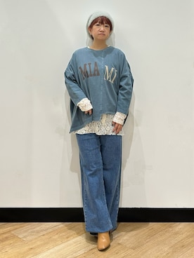「SOMETHING（サムシング）のアイテム」を使った、ミーさん（レディース・145cm）の秋コーディネート
