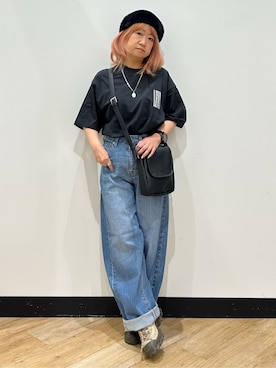 「Levi's（リーバイス）のアイテム（トップス）」を使った、ミーさん（レディース・145cm）の夏コーディネート