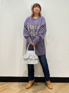 「SOMETHING（サムシング）のアイテム」を使った、ミーさん（レディース・145cm）の秋コーディネート