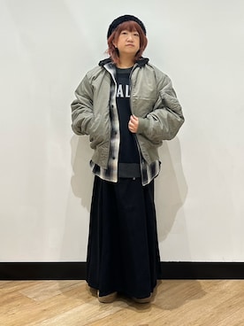 「BACK NUMBER（バックナンバー）のアイテム」を使った、ミーさん（レディース・145cm）の秋コーディネート
