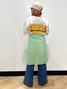 「Right-on（ライトオン）のアイテム（帽子）」を使った、ミーさん（レディース・145cm）の夏コーディネート