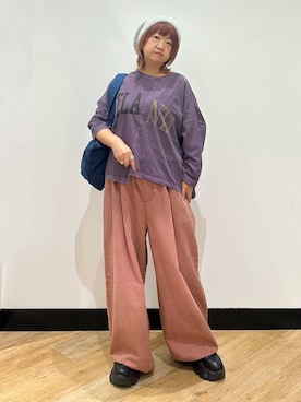 「CAMP7（キャンプセブン）のアイテム」を使った、ミーさん（レディース・145cm）の秋コーディネート
