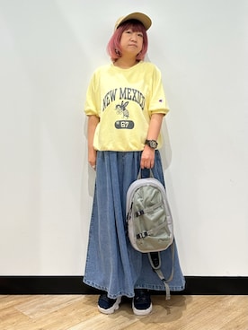 「BACK NUMBER（バックナンバー）のアイテム（帽子）」を使った、kumi3110さん（レディース・145cm）の春コーディネート