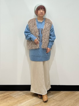 「Right-on（ライトオン）のアイテム（帽子）」を使った、ミーさん（レディース・145cm）の秋コーディネート