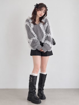 「archives（アルシーヴ）のアイテム（パンツ）」を使った、りほさん（レディース・160cm）の秋コーディネート