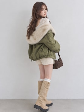 「archives（アルシーヴ）のアイテム（パンツ）」を使った、りほさん（レディース・160cm）の秋コーディネート