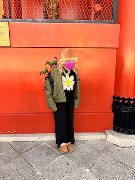 「FENDI（フェンディ）のアイテム」を使った、あちまるさん（レディース・153cm）の冬コーディネート