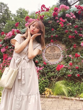 「GU（ジーユー）のアイテム（ワンピース/ドレス）」を使った、rinapoooyoさん（レディース・158cm）の秋コーディネート