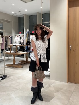 田村怜奈さん(レディース・154cm)の夏コーディネート